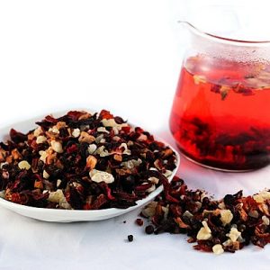 草莓風味果粒茶